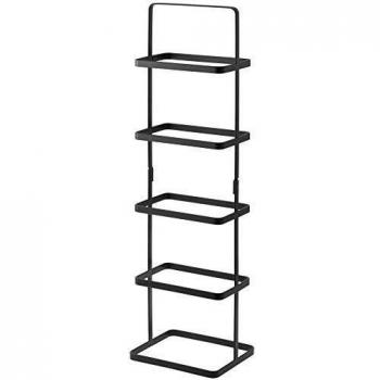 Estante para zapatos Yamazaki Tower - 5 niveles - Alto - Negro - 22x18x77,5 cm