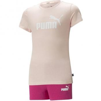 Conjunto Deportivo Puma Niña en Rosa y Fucsia - Diseño Moderno y Comodidad sin Igual
