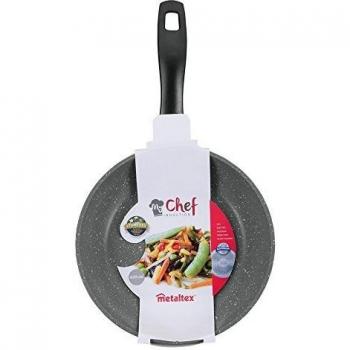 Metaltex MY CHEF - Sartén Aluminio Forjado, 20 cm, 2 capas antiadherente Stone-Tex, Dot Induction válido para todo tipo de cocinas