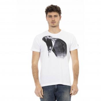 Trussardi Action White Cotton T-Shirt - XL, Male, White, Short Sleeve