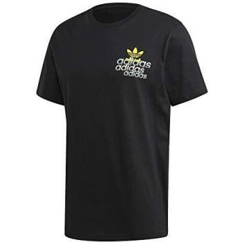 adidas Shattered Emb Camiseta de Manga Corta, Hombre, Black, L