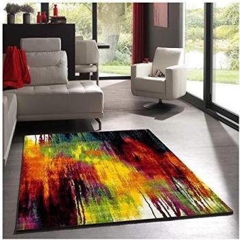 Alfombra moderna BELO 1 - 120x170 cm - Multicolor, tejido suave y sedoso en polipropileno OEKO TEX®