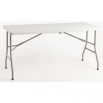 Mesa Plegable Rectangular Blanca Utika 122x60 cm
