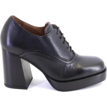 Zapatos con cordones de mujer VIRUS 29948 negro PIEL con tacón 622