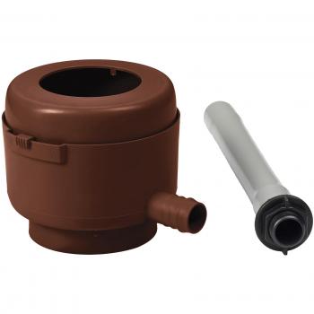 Automatizador de llenado para tanque de lluvia con filtro y deflector de hojas, marrón, DN 70-100