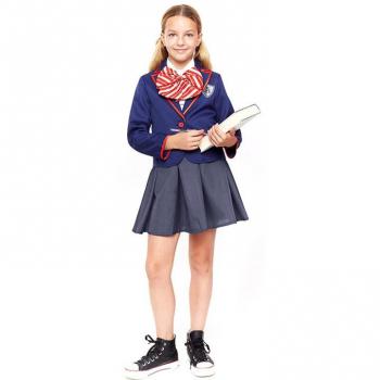 Disfraz de Colegiala Moderno Azul para niña