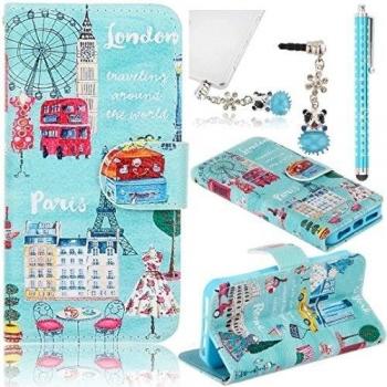 Sunroyal®Estilo Libro Funda de PU Cuero Estilo del Libro para Samsung Galaxy S7 SM-G930A/SM-G9300 Resistente Leather Wallet Card Stand Flip Carcasa Caso con Motivos Pintados,Cubierta Caja protectora Cuero Soporte Billetera Case Cover con Stand Función y