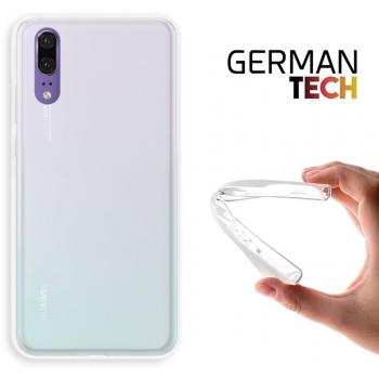 Funda Gel para Huawei P20, Carcasa TPU Flexible fabricada con la mejor Silicona, protege y se adapta a la perfección a tu Smartphone y con nuestro exclusivo diseño German Tech® - Transparente.