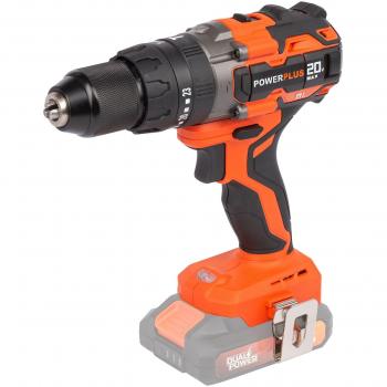 Taladro Percutor Powerplus Dual Power Powdp15220 20 V - Potencia de 20 V, función de percusión, diseño ergonómico, mandril sin llave, velocidad variable, incluye batería y cargador