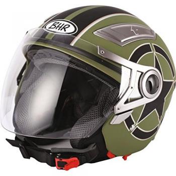 BHR 93291 Casco, Diseño Star Verde, Talla 57-58