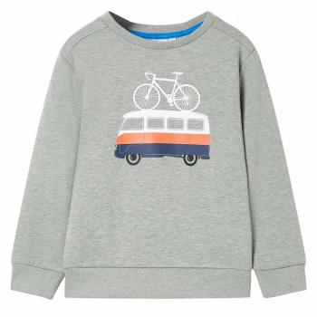 Sudadera infantil caqui claro mélange 104