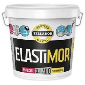 Mortero Sellador Impermeable ELASTIMOR Cemento Express para Encintados, Llagueados, Sellados y Reparaciones - Tubo 310ml x2 y Cubo 6 Kg
