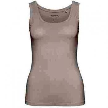 Top de mujer IMILIA Slim en mezcla de algodón BCI, color blanco natural, talla 42