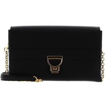 Coccinelle Arlettis Black Leather Crossbody Shoulder Bag