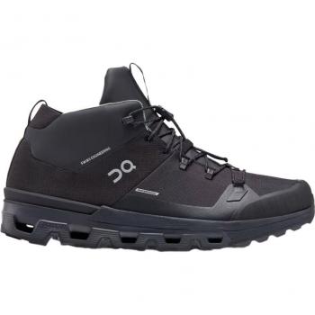 On Cloudtrax Waterproof Men's Hiking Shoes - UK Size 9.5, Color: Black, Material: Textile Synthetic, Type: Ankle Boots