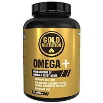 Gold Nutrition Omega+ 90 Cápsulas - Suplemento de Omega 3 para Mejorar la Salud Cardiovascular