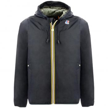 Giubbotto Uomo KWAY K007A10 Nylon foderato Jaques jersey Primavera Estate 2017 Blue depht XXX