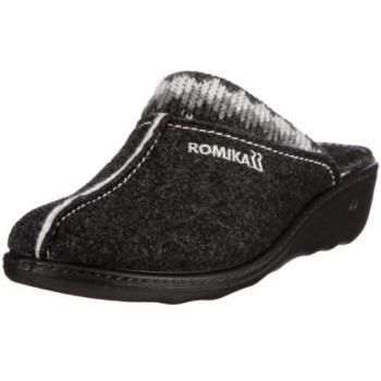 Romika Romilastic 366 60056 - Zapatillas de casa de fieltro para mujer, color negro, talla 41