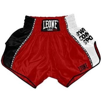 LEONE 1947 AB760 Pantalones Cortos de Kick-Thai, Unisex – Adulto, Rojo, S