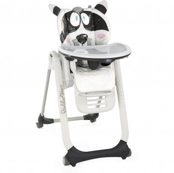 Chicco Polly 2 Star - Trona/hamaca divertida y compacta 4 ruedas, de 0 a 3 años, diseño oso panda