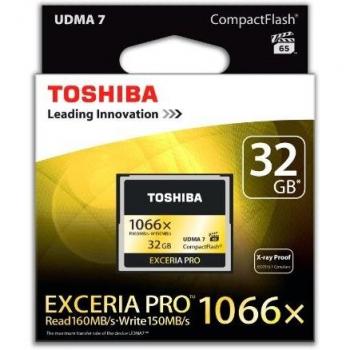 Toshiba Exceria Pro - Tarjeta de memoria Compact Flash de 32 GB