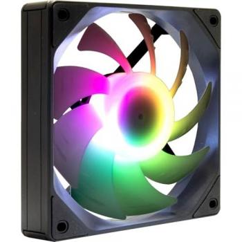 Ventilador RGB Inter-Tech Argus ES-011 de 120 mm con LED, color negro