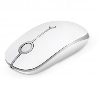 Ratón inalámbrico, Jelly Comb 2.4G recargable Ratón óptico inalámbrico con batería recargable incorporada de 1800mAh para PC / Tablet / Laptop y Windows / Mac / Linux
