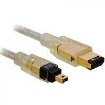 Cable FireWire 400Mbps 2m - Conector 6 Pin Macho a 4 Pin Macho