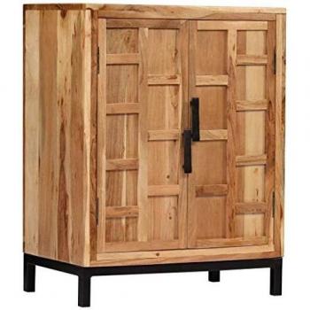 vidaXL Acacia Aparador 60x35x76cm Marrón Mesa Mesilla Mueble Consola Cajonera