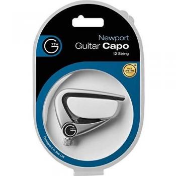 G7TH 529780 - Cejilla Newport, para guitarra 12 cuerdas, plateada