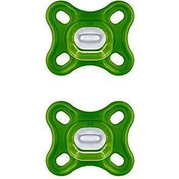 MAM Comfort Silicone Pacifier 0+ Months Green Double Pack