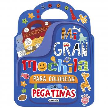 Mi gran mochila para colorear con pegatinas - Equipo Susaeta