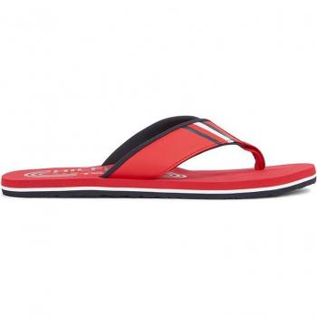 Chanclas Tommy Hilfiger RWB Padded Beach Sandal para hombre en color Rojo