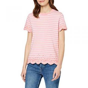 Superdry Summer Schiffli tee Camiseta sin Mangas, Rosa