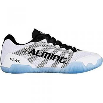 Salming Hawk Squash/Balonmano Zapatillas Deportivas Interior, Blanco/Negro, 10.5