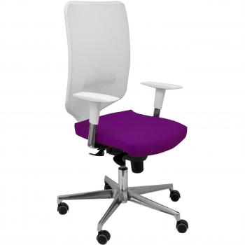 Silla de Oficina Ossa Blanca Similpiel Morado