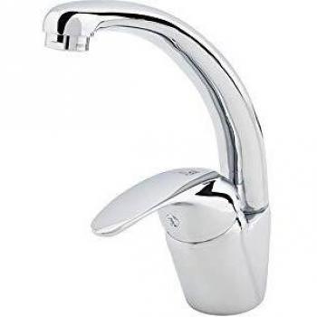 Galindo Alfa 8148400 Grifo de Cocina caño Alto Fundido monobloc, Cromo