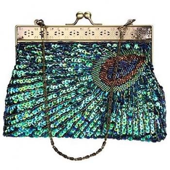 Mailanda - Cartera de mano para mujer azul Peacock Blue