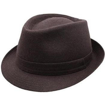 Classic Italy - Sombrero trilby hombre Classic Trilby Feutre - talla 63 cm - marron