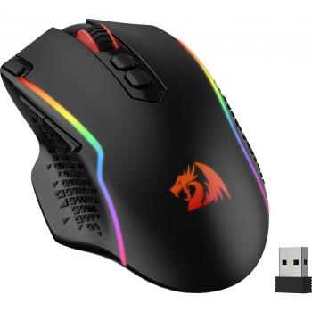 Redragon M810 Pro Wireless Gaming Mouse - 10000 DPI Wired with Rapid Fire Key and 8 Macro Functions