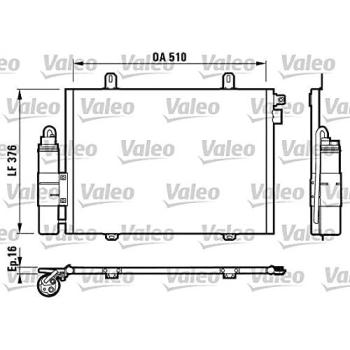 Condensador de aire acondicionado VALEO 817171 para RENAULT Clio y Thalia