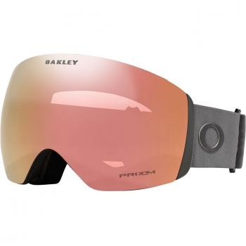 Oakley Flight Deck L Ski Goggles (Rose Gold Iridium) - Yellow, Matte Forged Iron Prizm Rose Gold Iridium/CAT3 unisex