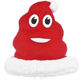 Sombrero de Papá Noel divertido Emoticono Caca