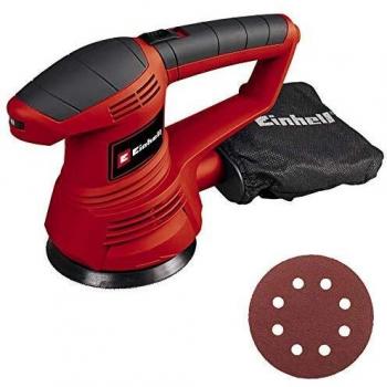 Einhell TC-RS 38 E - Lijadora electrónica circular 420 W, 230 V, color rojo y negro