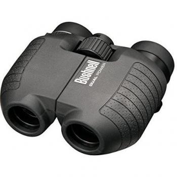 Bushnell 1751030 - Prismático, 5-10 x 25 mm doble aumento, negro