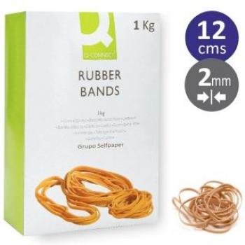 Pack de 1000 Gomas Elásticas de 12 cm x 2 mm, en Bolsa o Caja