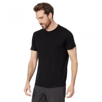 Camiseta de Manga Corta Icebreaker Merino 150 Tech Lite III Negra para Hombre - Talla L