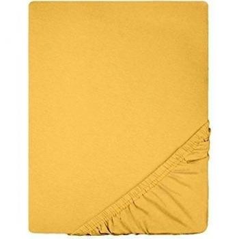 CelinaTex Lucina Sábanas Ajustables algodón 180x200-200x200 cm Amarillo Crema