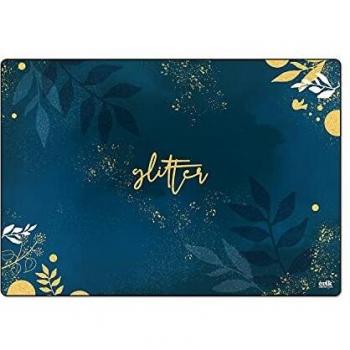 Vade Glitter Tapete escritorio, Vade escolar multifuncional, Protector escritorio