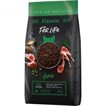 Fitmin Cat For Life Adult con Cordero - Pack económico: 2 x 8 kg